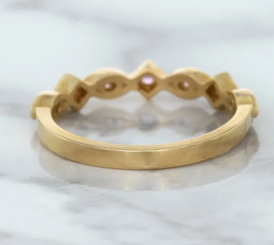 0.22ctw Pink Sapphire Alternating Marquise Ring in 14K Rose Gold