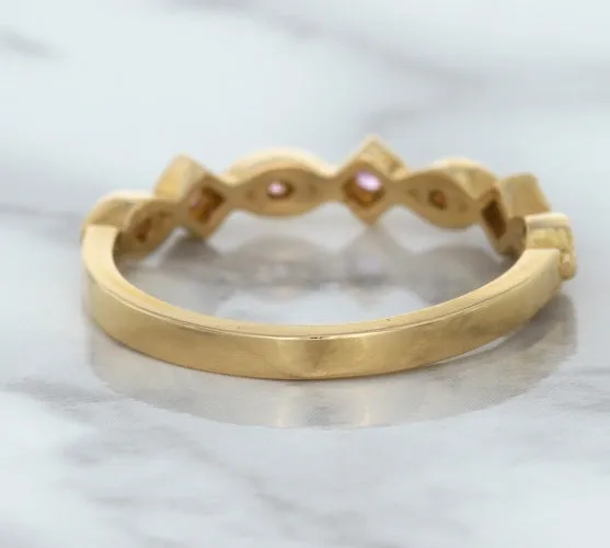 0.22ctw Pink Sapphire Alternating Marquise Ring in 14K Rose Gold