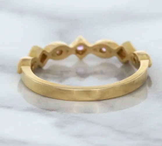 0.22ctw Pink Sapphire Alternating Marquise Ring in 14K Rose Gold