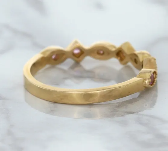 0.22ctw Pink Sapphire Alternating Marquise Ring in 14K Rose Gold