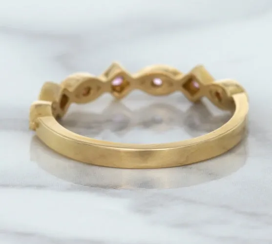 0.22ctw Pink Sapphire Alternating Marquise Ring in 14K Rose Gold
