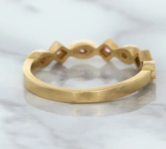 0.22ctw Pink Sapphire Alternating Marquise Ring in 14K Rose Gold