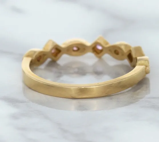 0.22ctw Pink Sapphire Alternating Marquise Ring in 14K Rose Gold