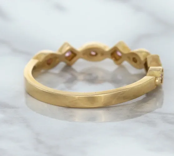 0.22ctw Pink Sapphire Alternating Marquise Ring in 14K Rose Gold