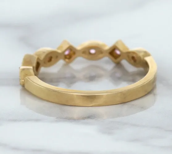 0.22ctw Pink Sapphire Alternating Marquise Ring in 14K Rose Gold