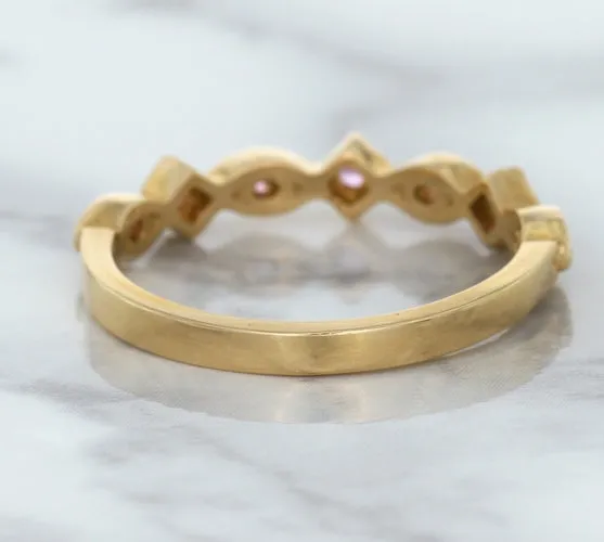 0.22ctw Pink Sapphire Alternating Marquise Ring in 14K Rose Gold