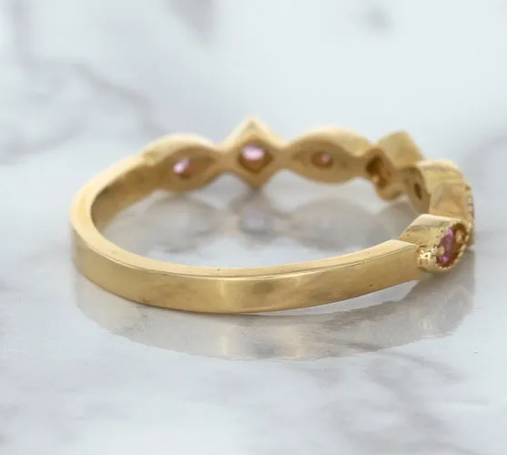 0.22ctw Pink Sapphire Alternating Marquise Ring in 14K Rose Gold
