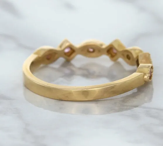 0.22ctw Pink Sapphire Alternating Marquise Ring in 14K Rose Gold