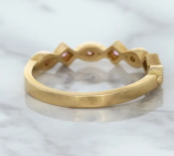 0.22ctw Pink Sapphire Alternating Marquise Ring in 14K Rose Gold