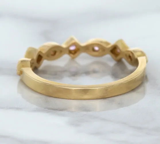 0.22ctw Pink Sapphire Alternating Marquise Ring in 14K Rose Gold