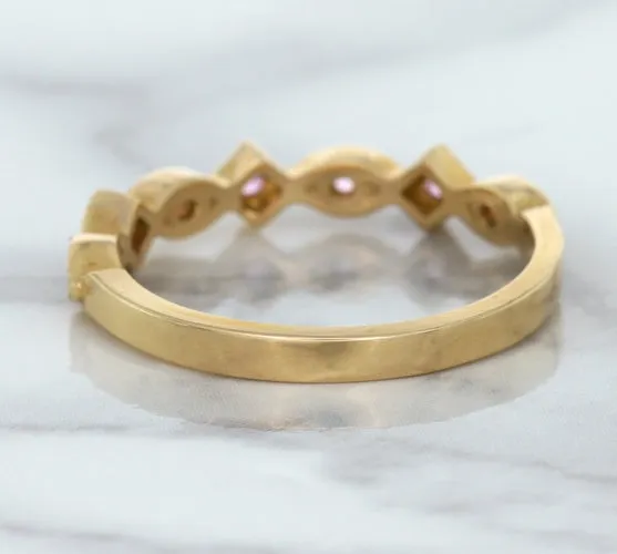 0.22ctw Pink Sapphire Alternating Marquise Ring in 14K Rose Gold