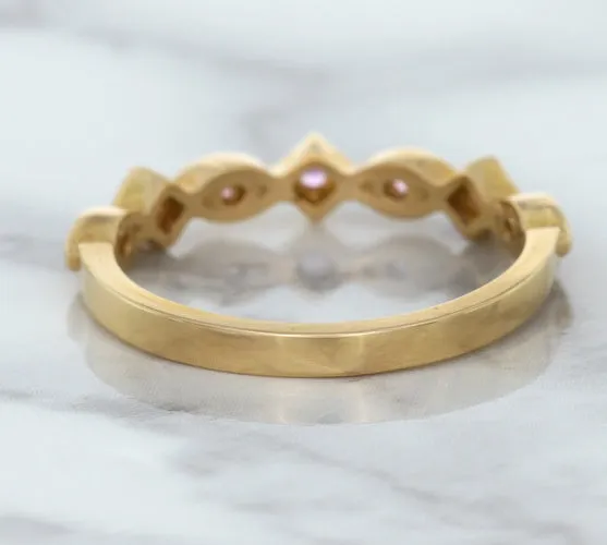 0.22ctw Pink Sapphire Alternating Marquise Ring in 14K Rose Gold