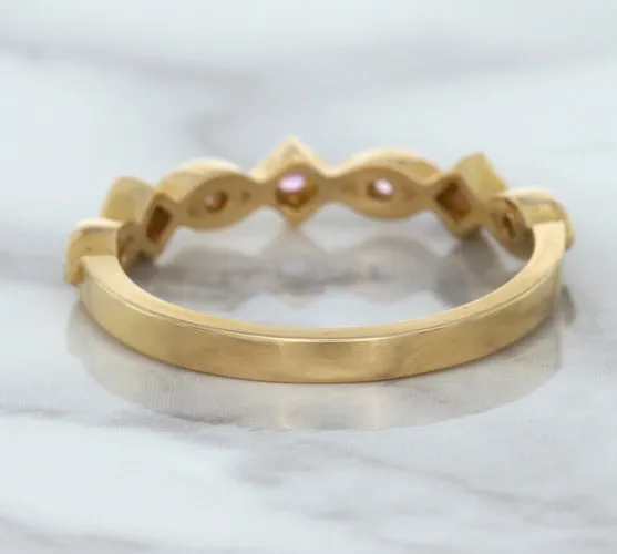0.22ctw Pink Sapphire Alternating Marquise Ring in 14K Rose Gold