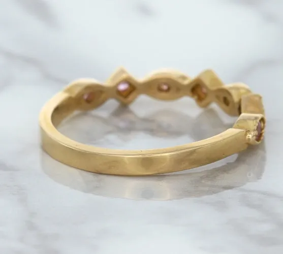 0.22ctw Pink Sapphire Alternating Marquise Ring in 14K Rose Gold