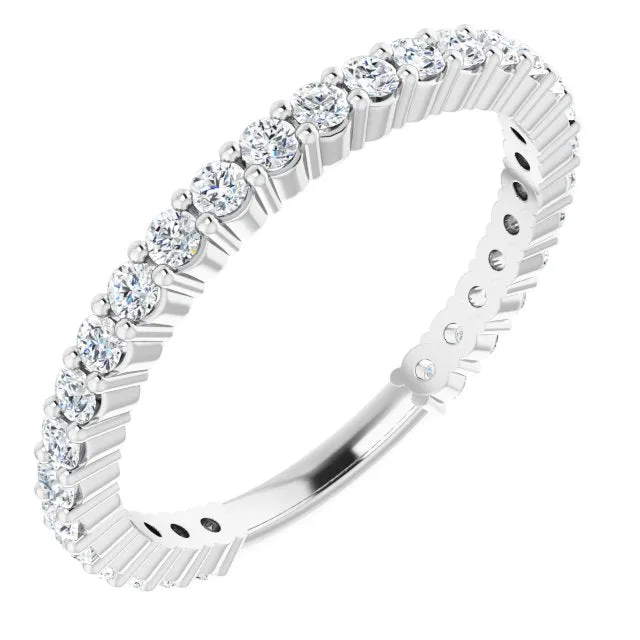 0.50 ct. Round Cut Diamond Delicate Stackable Wedding Band