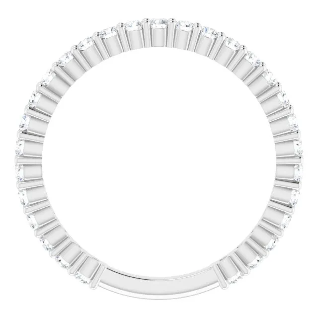 0.50 ct. Round Cut Diamond Delicate Stackable Wedding Band