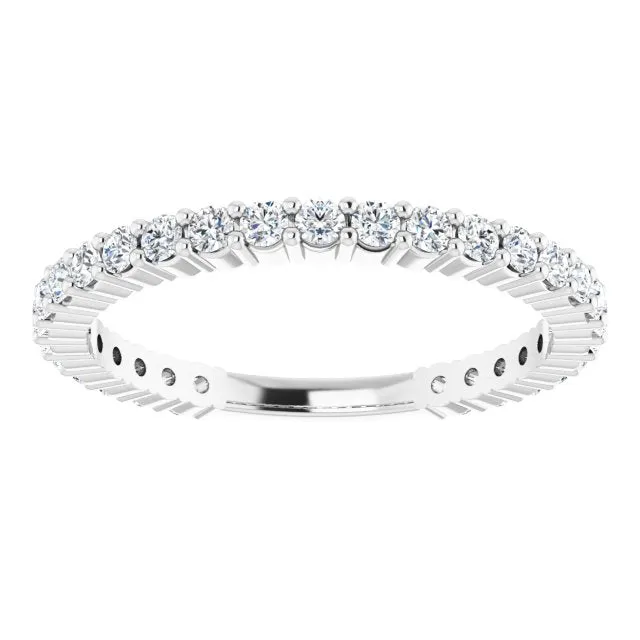 0.50 ct. Round Cut Diamond Delicate Stackable Wedding Band