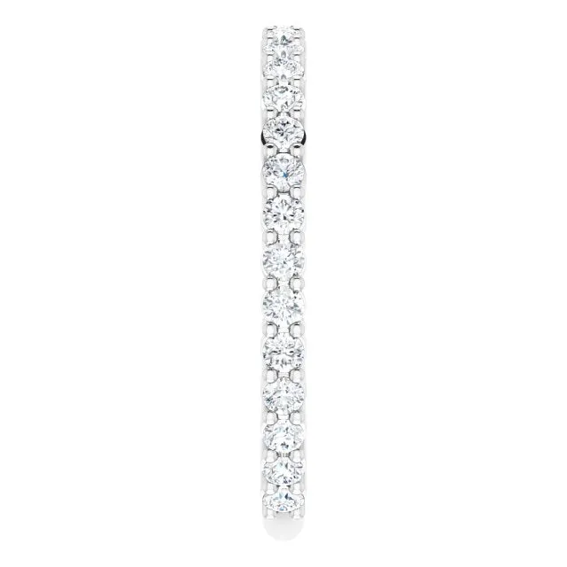 0.50 ct. Round Cut Diamond Delicate Stackable Wedding Band