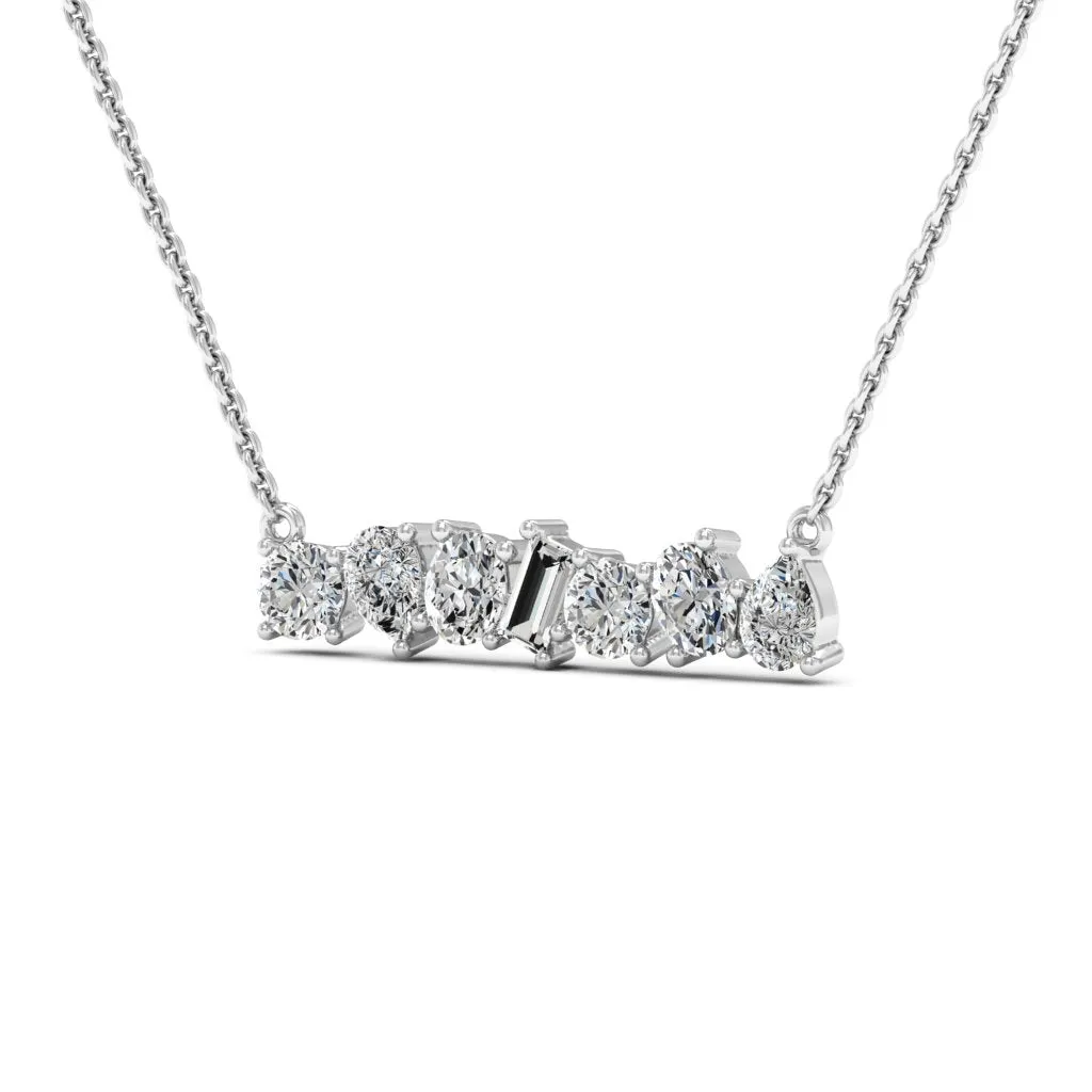 1.00 d.e.w cts Leia Moissanite Necklace