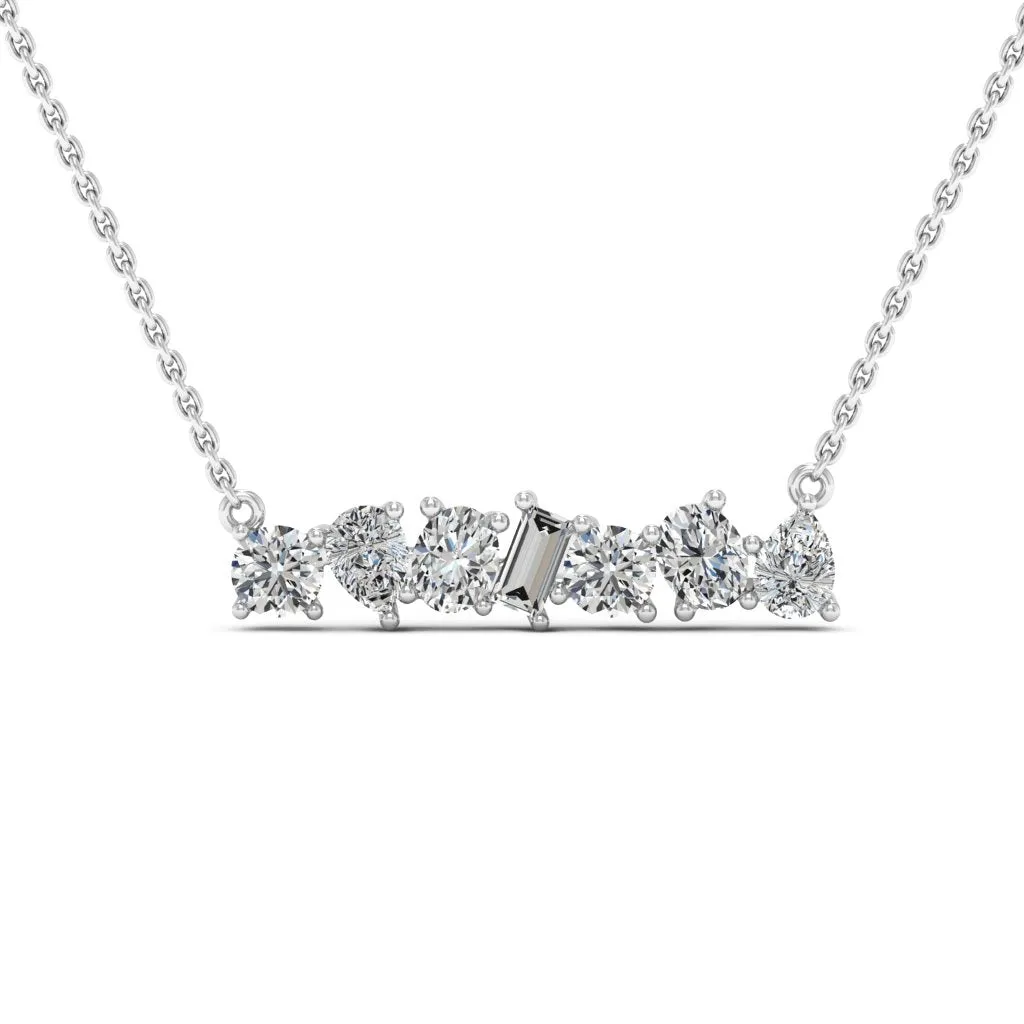 1.00 d.e.w cts Leia Moissanite Necklace