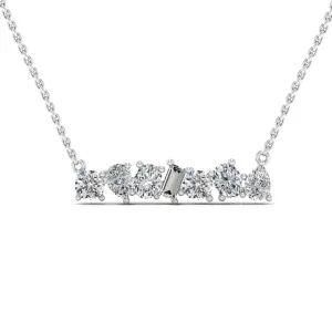 1.00 d.e.w cts Leia Moissanite Necklace