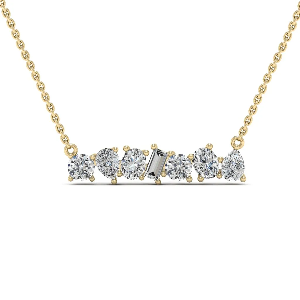 1.00 d.e.w cts Leia Moissanite Necklace