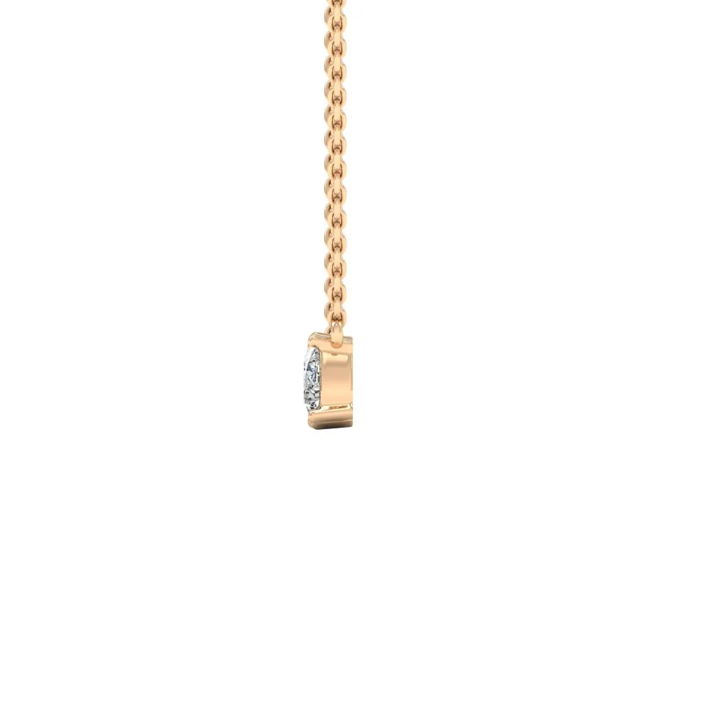 1.00 d.e.w cts Leia Moissanite Necklace