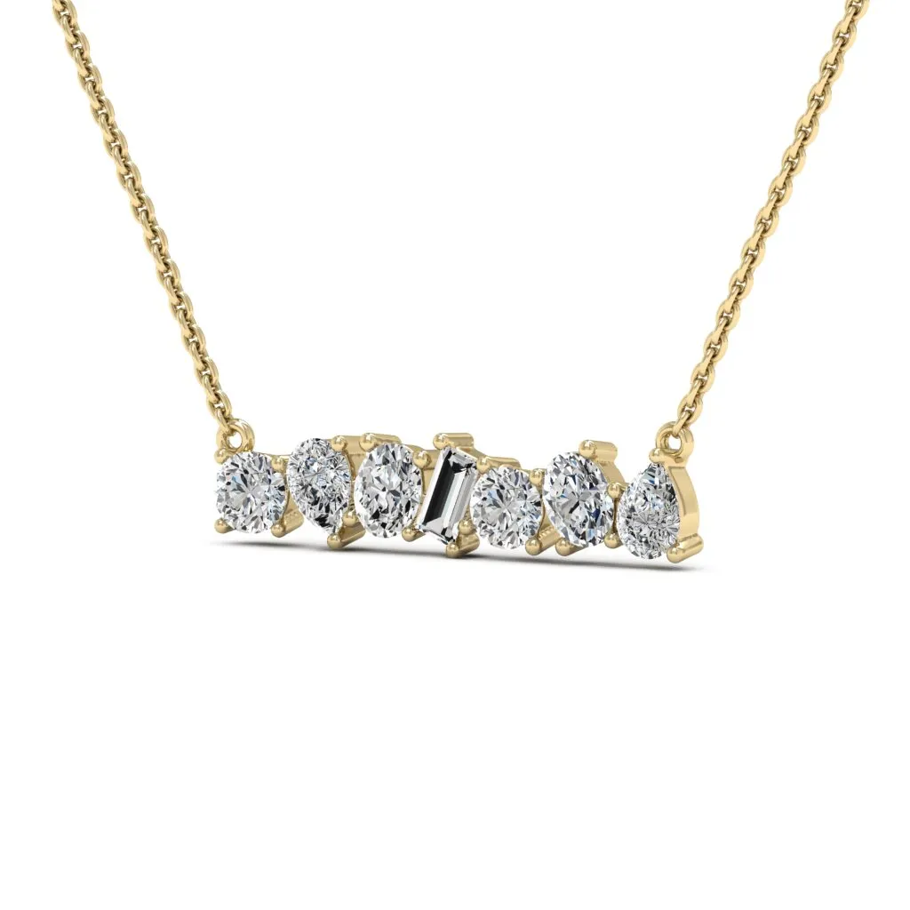 1.00 d.e.w cts Leia Moissanite Necklace
