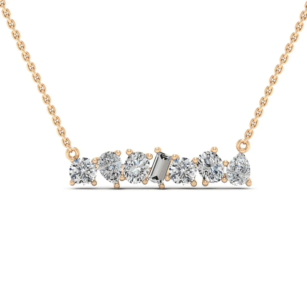 1.00 d.e.w cts Leia Moissanite Necklace