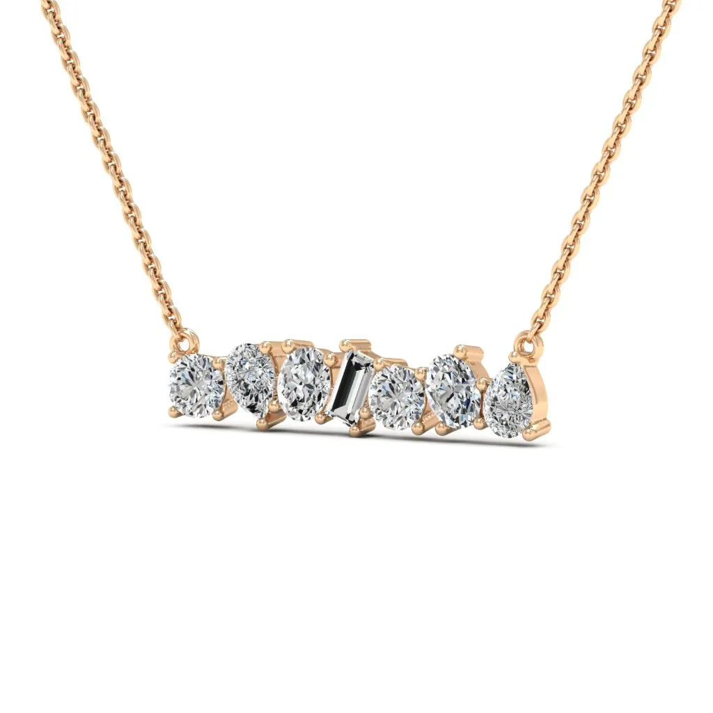 1.00 d.e.w cts Leia Moissanite Necklace
