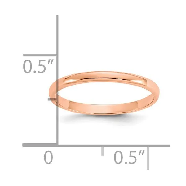 10K Rose Gold Polished Childrens Ring