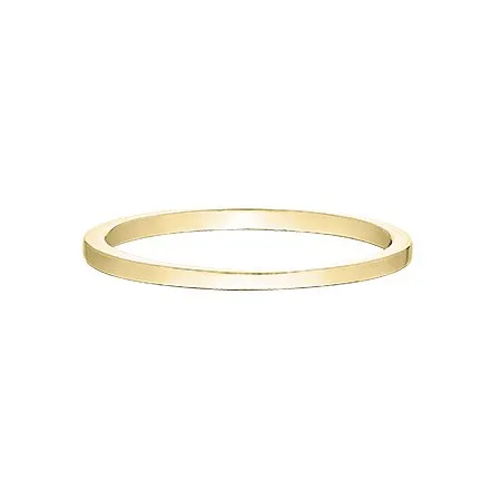 10K (Rose, White, Yellow) Gold (1mm) Stackable Wedding Band