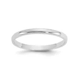 10K White Gold Polished Childrens Ring