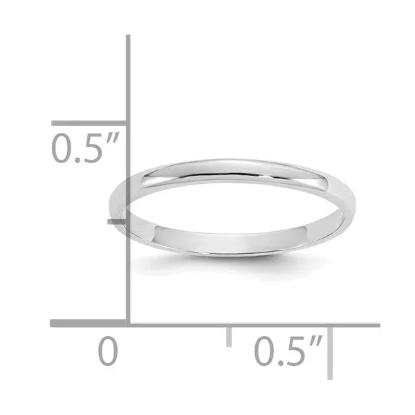 10K White Gold Polished Childrens Ring