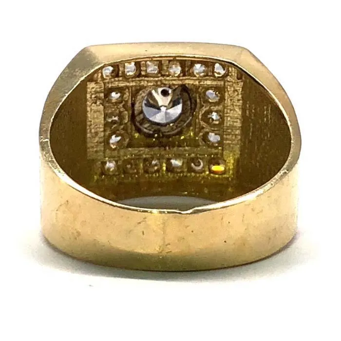 10K Yellow Gold Two-Tone Cubic Zirconia Ring MRG-186