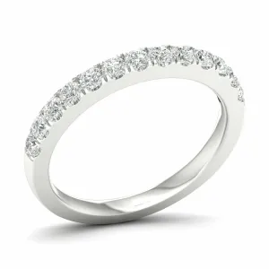1/2 Carat Round Lab Grown Diamond 14K Gold Anniversary Band
