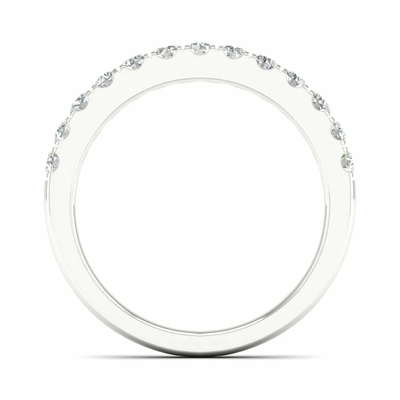 1/2 Carat Round Lab Grown Diamond 14K Gold Anniversary Band