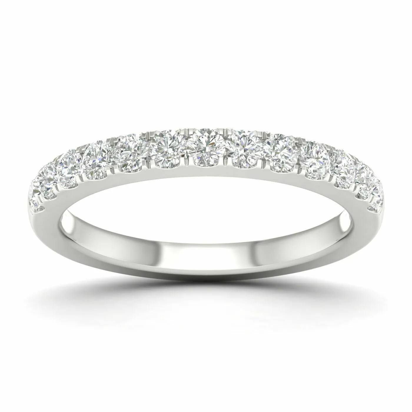 1/2 Carat Round Lab Grown Diamond 14K Gold Anniversary Band