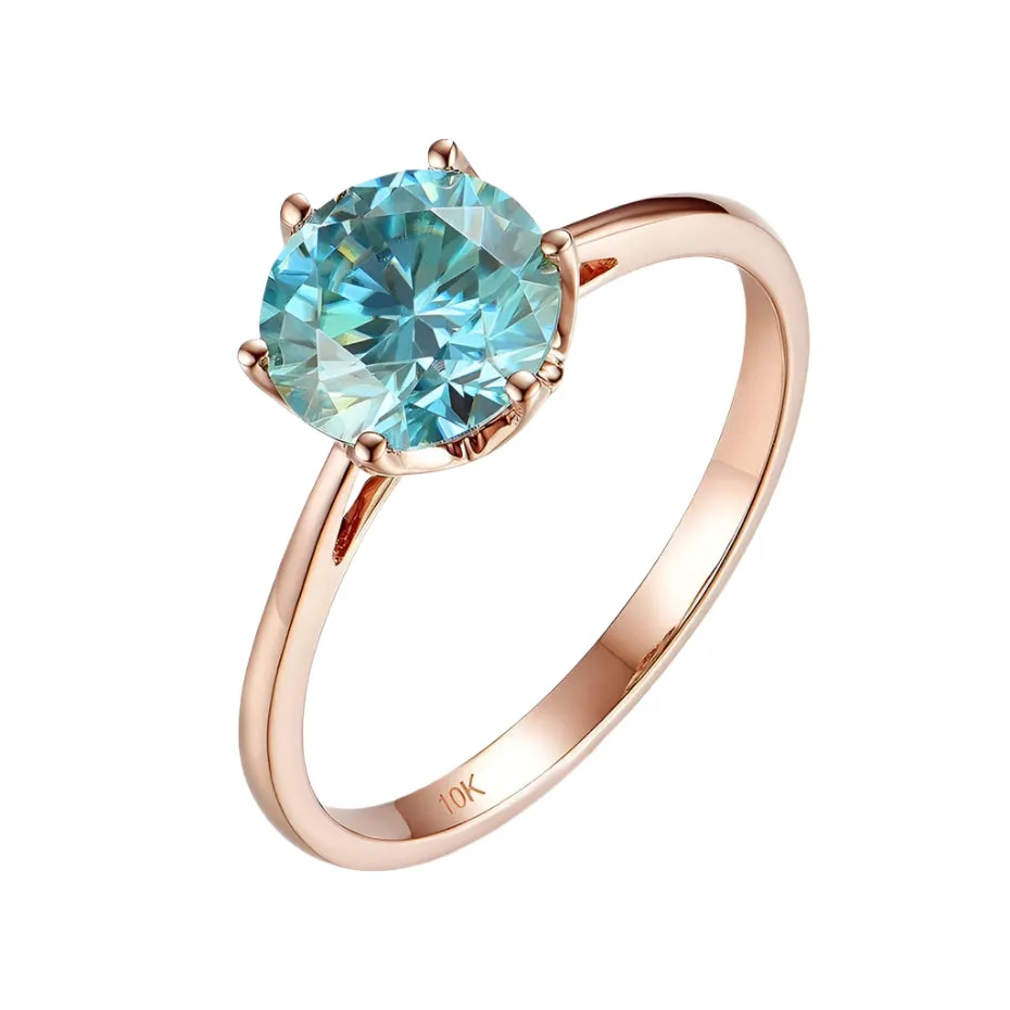 1.2ct Round Diamond 10k Rose Gold Ring