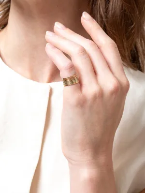 14K Gold Stacking Rings - Size 6