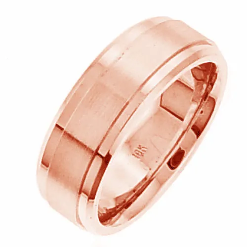 14K or 18K Rose Gold Traditional Ring