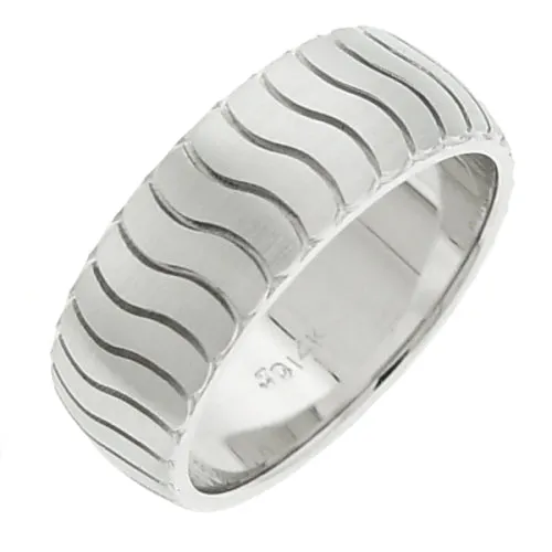 14K or 18K White Gold Celtic Ring