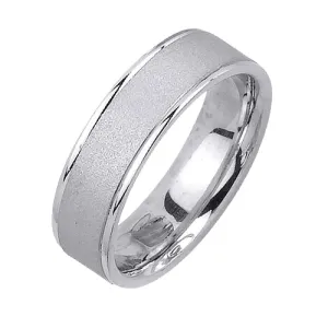 14K or 18K White Gold Plain Ring