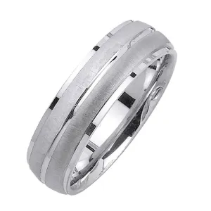 14K or 18K White Gold Traditional Ring