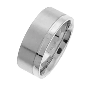 14K or 18K White Gold Traditional Ring