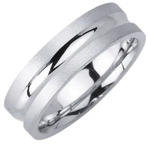 14K or 18K White Gold Traditional Ring