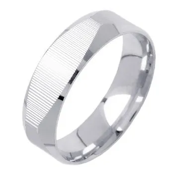 14K or 18K White Gold Traditional Ring