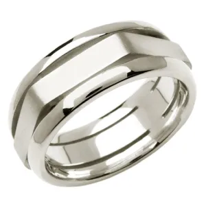 14K or 18K White Gold Traditional Ring