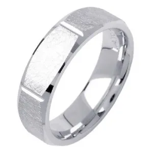 14K or 18K White Gold Traditional Ring