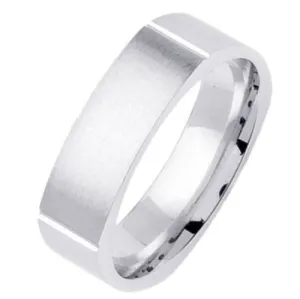 14K or 18K White Gold Traditional Ring
